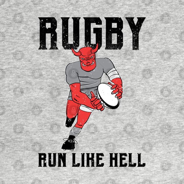 Rugby Player Run Like Hell by atomguy